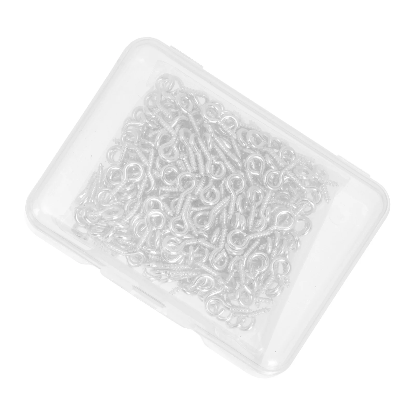 

1 set Eye Screw Hooks Premium Iron Plastic Self-Tapping Metal Bolt For Diy Jewelry Decor Handmade Accessories Heavy-Duty Hanging