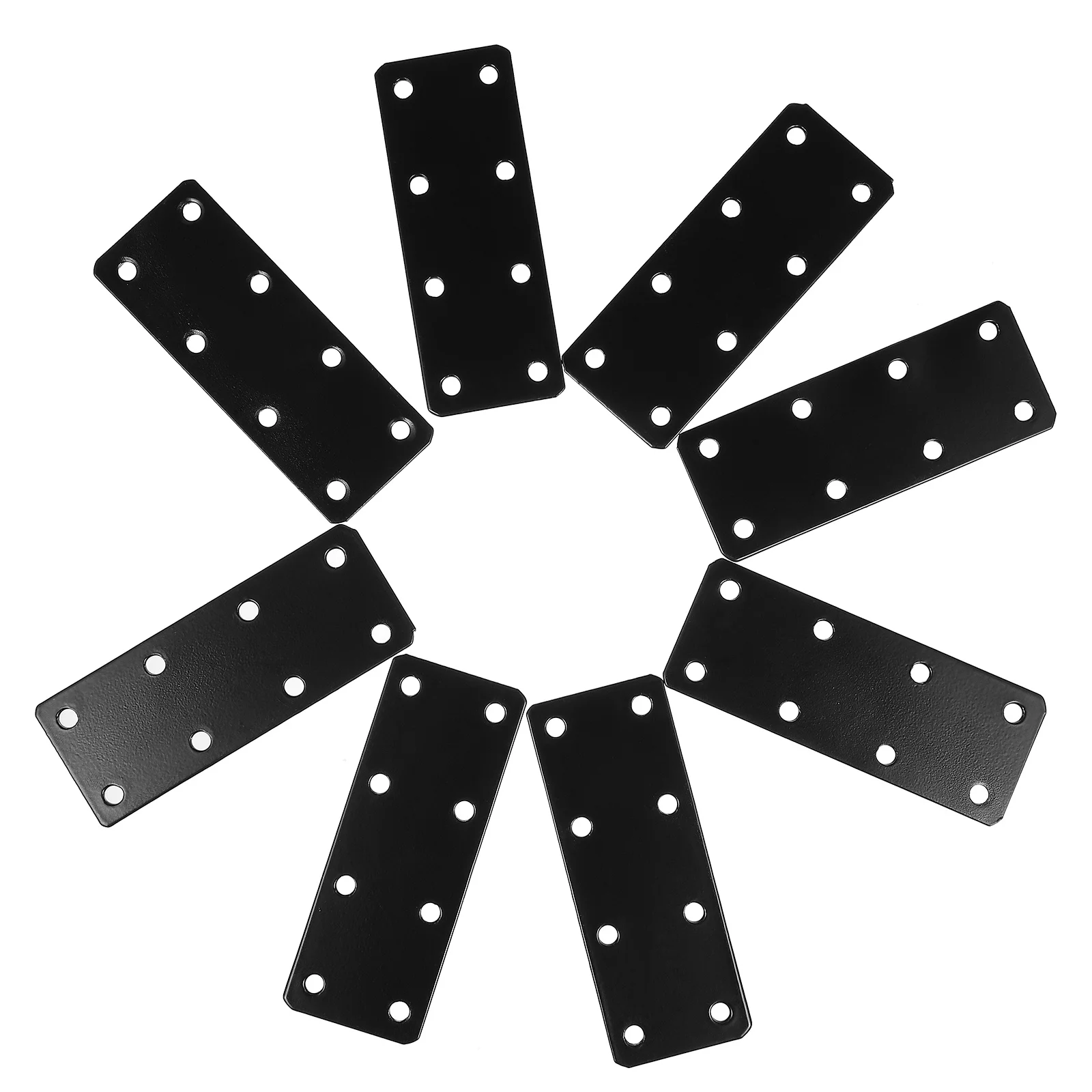 8 قطعة دعامة مستقيمة إصلاح لوحات الحديد المسطح إصلاح تثبيت بين قوسين لرفوف الأثاث الجداول خزائن مقاومة للصدأ #3