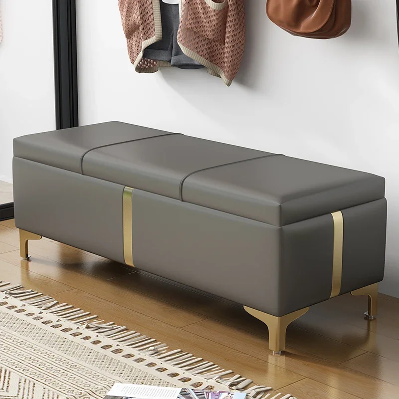 

Shoe change stool Household entrance Shoe cabinet Clothing store Bedside storage Cloakroom Long strip storage Sofa stool