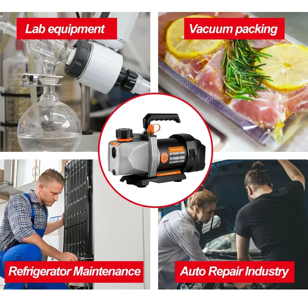 Noreter Cordless Refrigerant Vacuum Pump 7CFM 5PA 1/2HP 1/4 Air Inlet For Household Air Conditioning For Makita 18v Battery