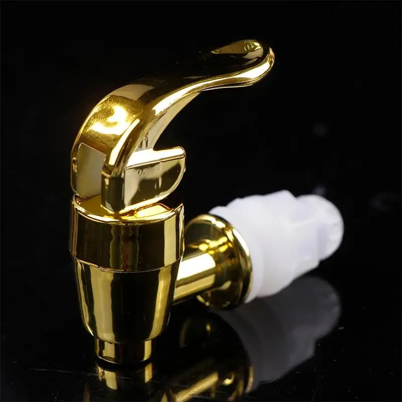 Food Grade Electroplated Plastic Beverage Faucet Cans Juice Dispenser Containers Bucket Tap Switch Valve For Home Bar Use
