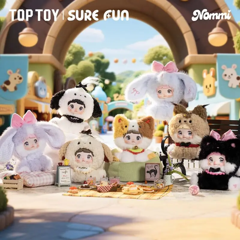 

Оригинальные виниловые игрушки-сюрпризы Nommi из серии «Сидячий зоопарк», милые аниме-фигурки, брелоки, украшения для сумок, рождественские подвески, подарки на день рождения