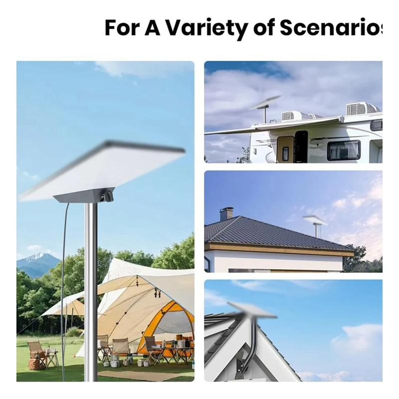 Para adaptador de tubo Starlink Mini, kit de montaje de adaptador de montaje en poste, para montaje de accesorios de techo Starlink Mini