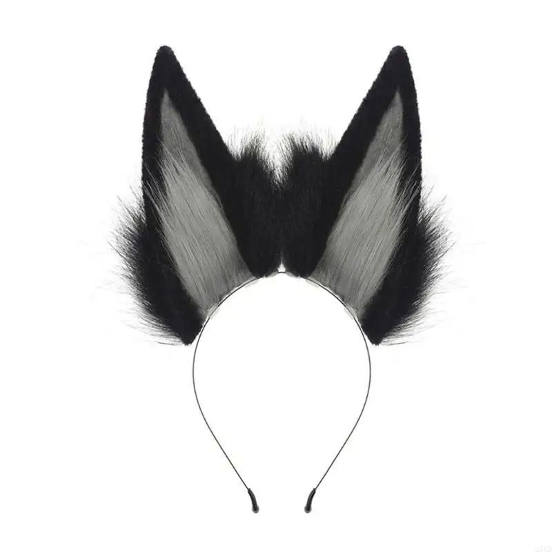 270D Lovely Animal Ear Hairband Plush Cosplay Hair Accessory For Anime Conventions Halloween Costumes Daily Use