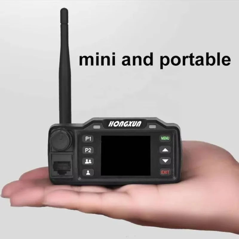 HX-C8 New Zello Mini Car Android 4G POC Wireless GPS SOS Bluetooth WiFi Long Ran 5000KM 30W Amateur Mobile Walkie Talkie Feature