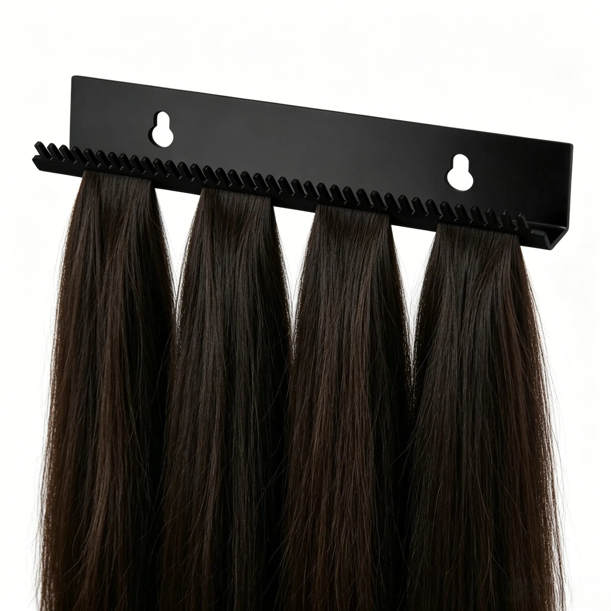White Black Hair Extension Holder with Suction Cups for Weft Tape In Clip In Hair Storage Salon Home Organization