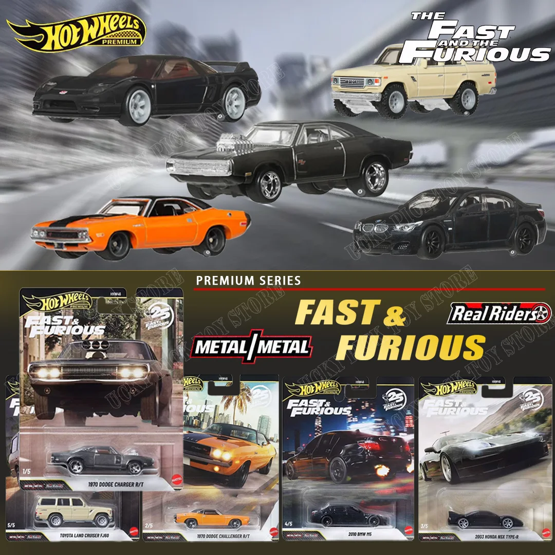 

Hot Wheels Car Culture Premium Series The Fast & Furious Dodge Charger Challenger Honda Nsx Bmw M5 Car Model Die-Cast Toy