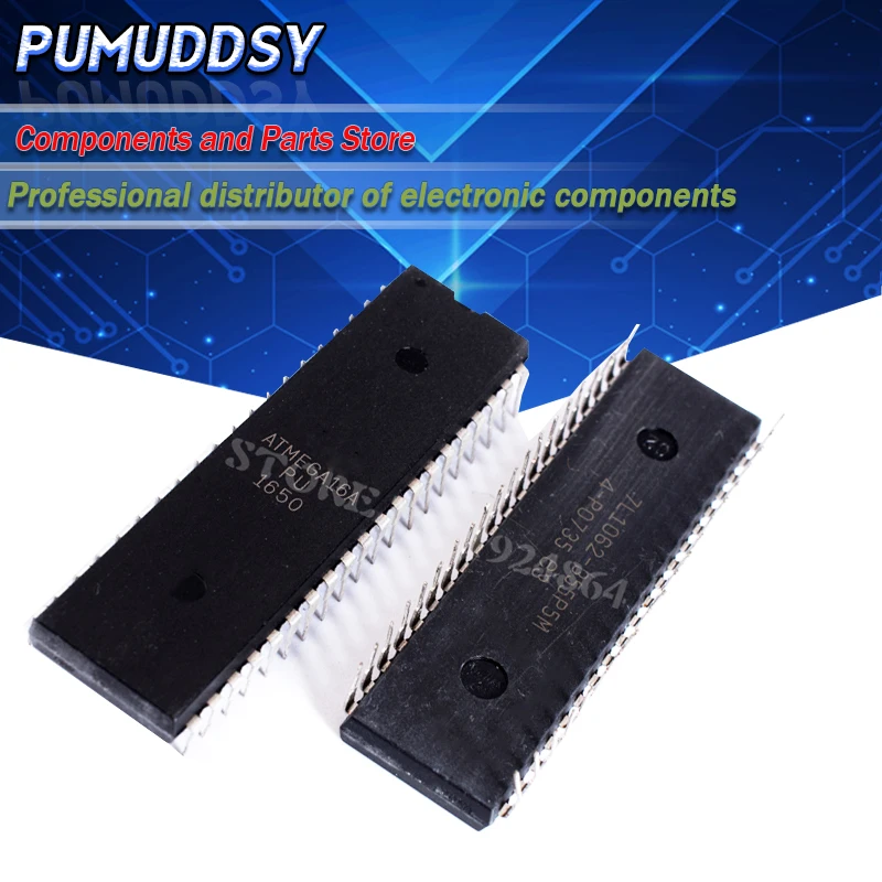 2PCS ATMEGA16A-PU ATMEGA16A ATMEGA16 DIP40 100% NEW IC