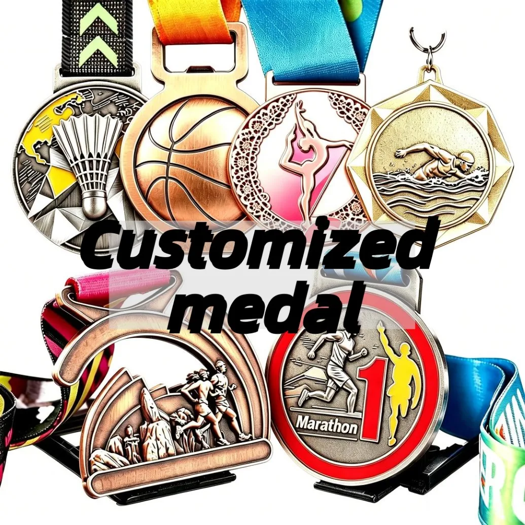 Medal Personalized Sports Award Medals Custom Running Race Badminton Basketball Dance Gymnastics Swimming Medal Competition