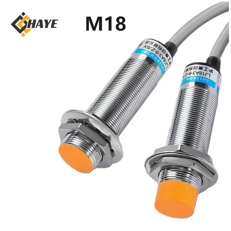 

M18 Inductive Sensor Proximity Switches, High Head, Flat Head, Metal Detect Switch, NPN, PNP, NO, NC, Metal Sensors, 5mm, 8mm