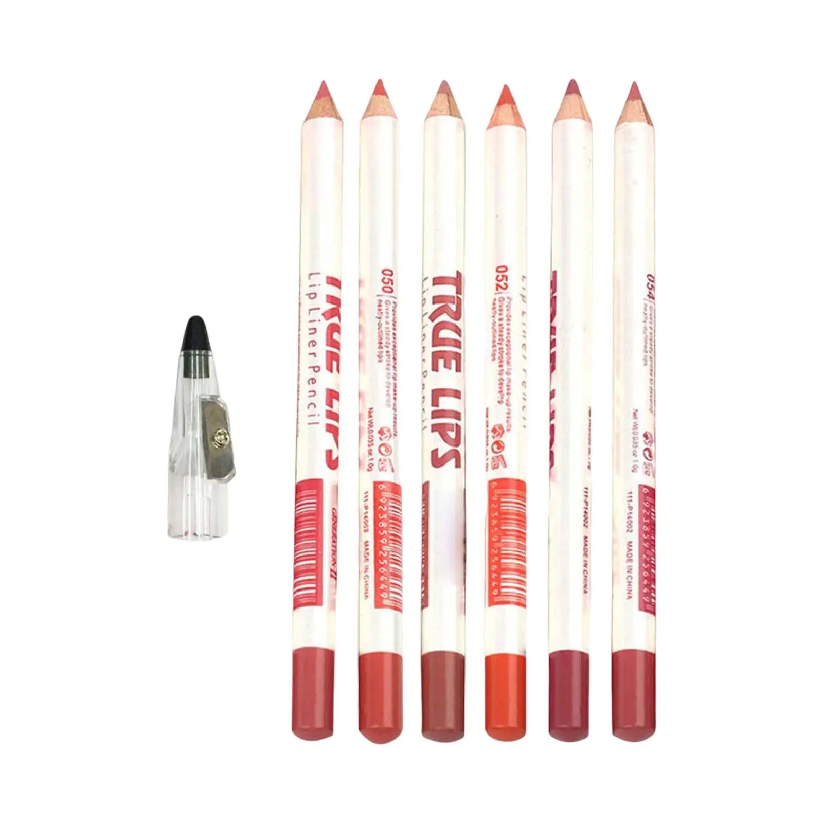 6x Lip Liner Set präzise pigmentiert wasserdicht leicht zu färben Make-up Frauen