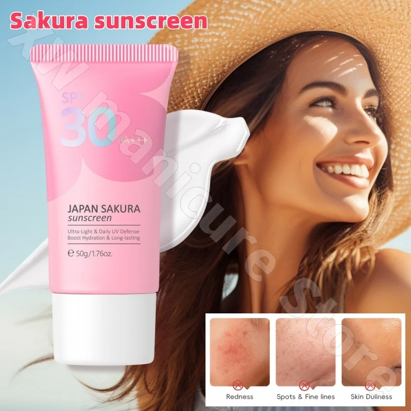 

Laike Cherry Blossom Sunscreen 30+ Isolation Brightening Skin Tone Waterproof Sweatproof Moisturizing Lightweight 50g