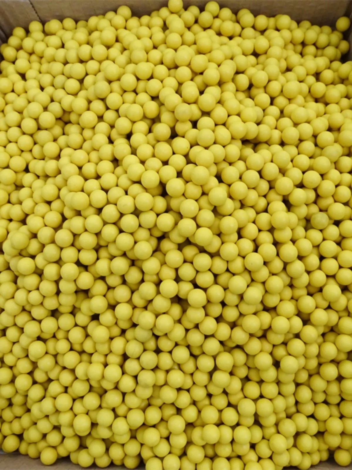 10/20/50/100PCS Diameter 6mm 6.8mm 7mm 8mm 8.5mm Yellow Solid Rubber Ball Rubber Elastic Ball