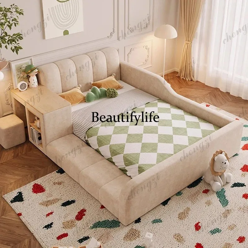 A68 Modern Wood Bed Teenage Girls Leg Support Children Storage Bed Nightstands Tatami Somieres Y Marcos De Cama Bedroom Furnitur