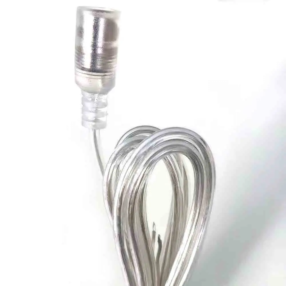 0.2m 1m 2m trasparente DC maschio femmina adattatore di alimentazione cavo Pigtail 5.5x2.1mm 5v 12V connettore 22AWG 3A cavo per luce di striscia a