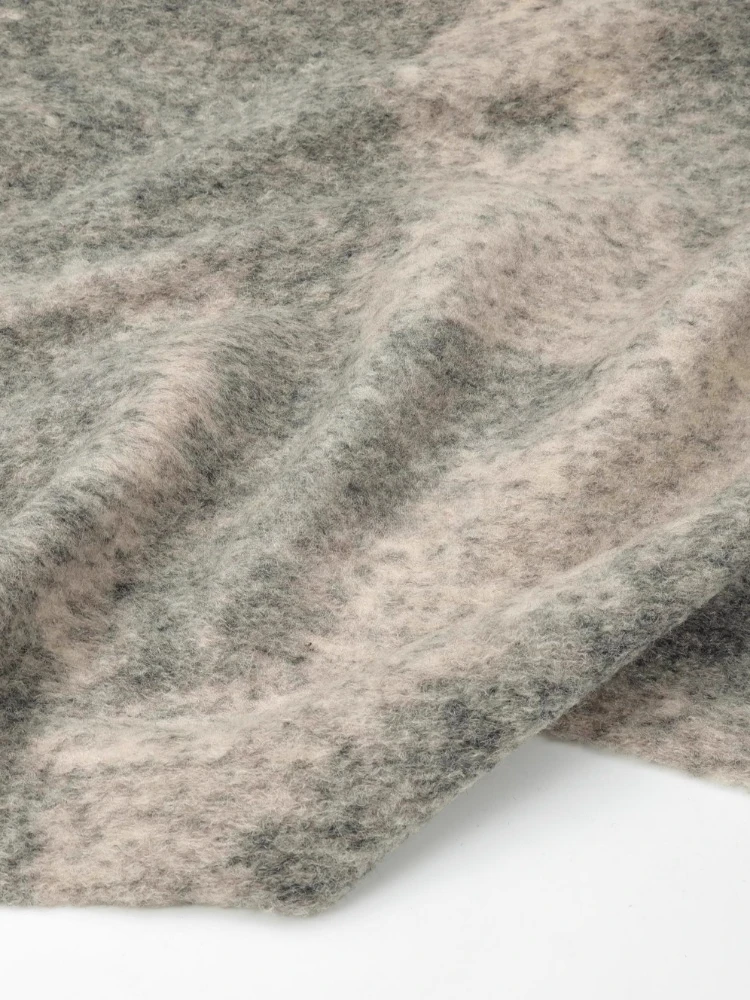 

Thickened Elastic Knitted Wool Fabric for Drape Soft Autumn Winter Coat Jacket Clothing Cloth Diy By The Meter Sewing Material