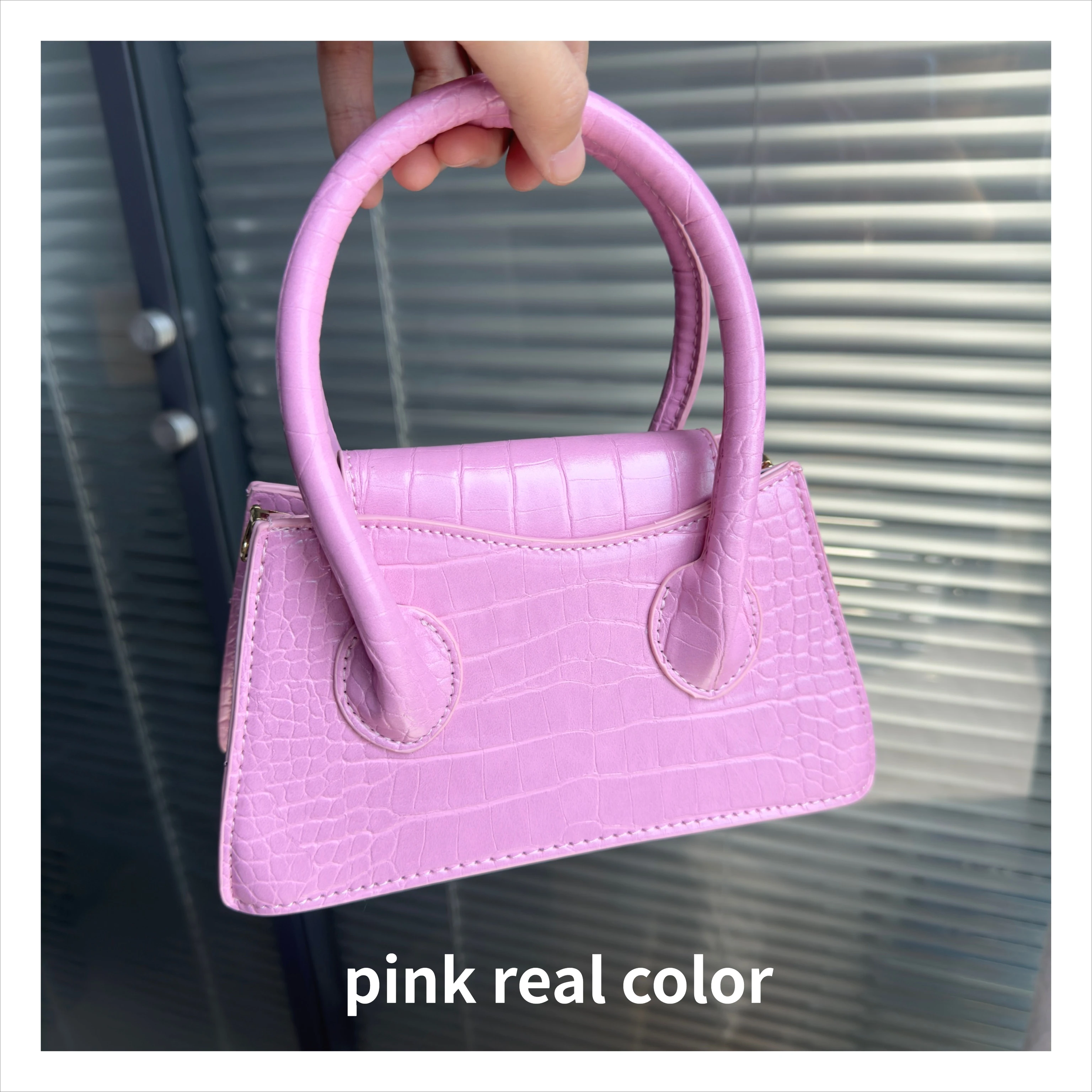 Fashion Pink Small Square Women Clutch Purse Handbags New Simple Ladies Messenger Bag Solid Color Female Shoulder Crossbody Bags