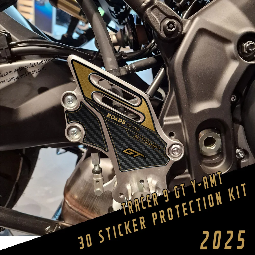 For Tracer 9 GT Y-AMT Accessories Tracer9 GT Y AMT 2025 Motorcycle 3D Sticker Heel Protection
