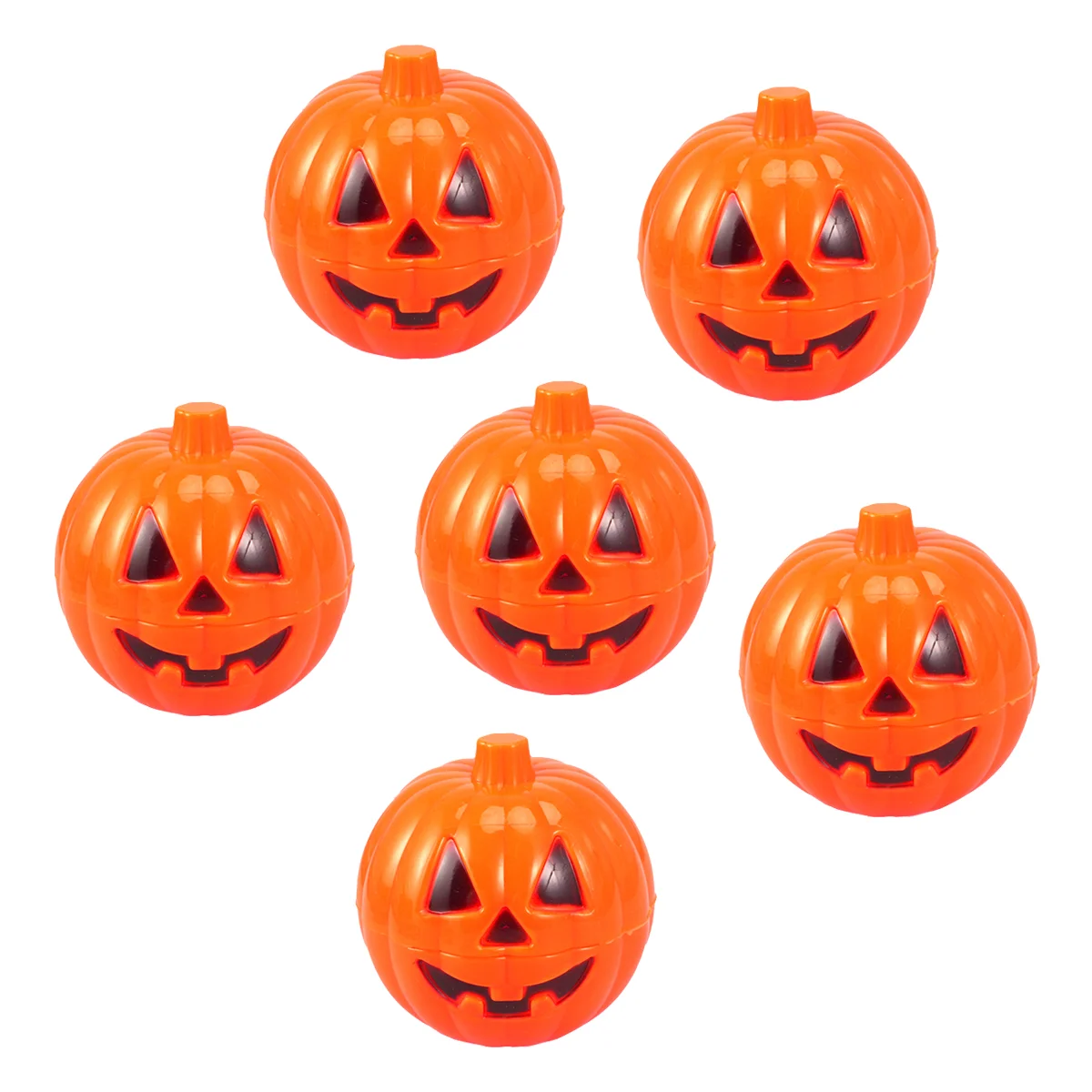 6 Pcs Halloween Small Pumpkin Props Storage Containers Ghost Decor Lantern Baby Mini Toys