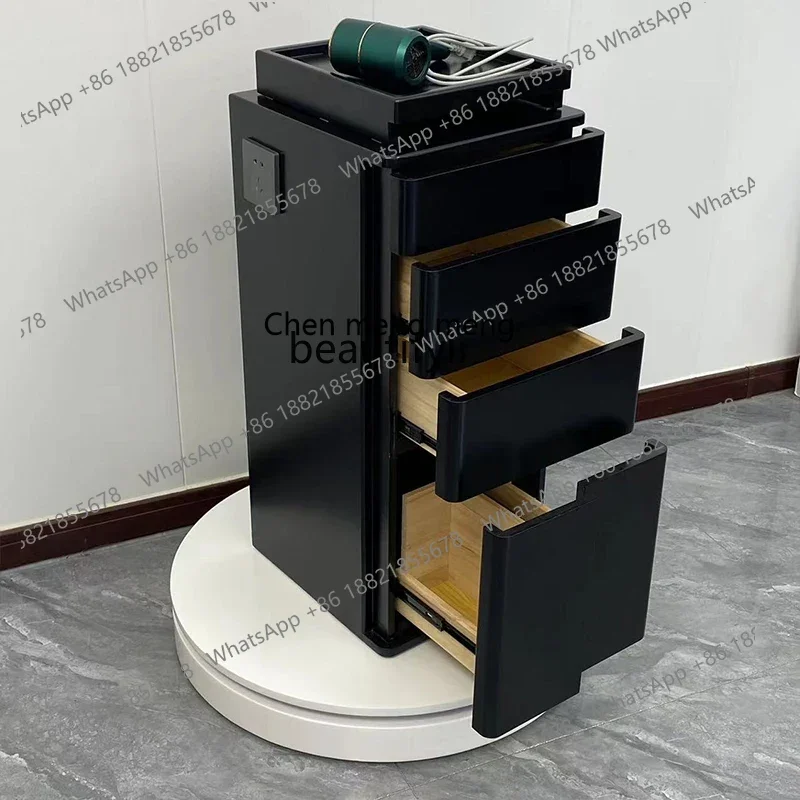 xx1Barber shop storage tool cabinet hairdressing paint single-sided multi-layer drawer locker