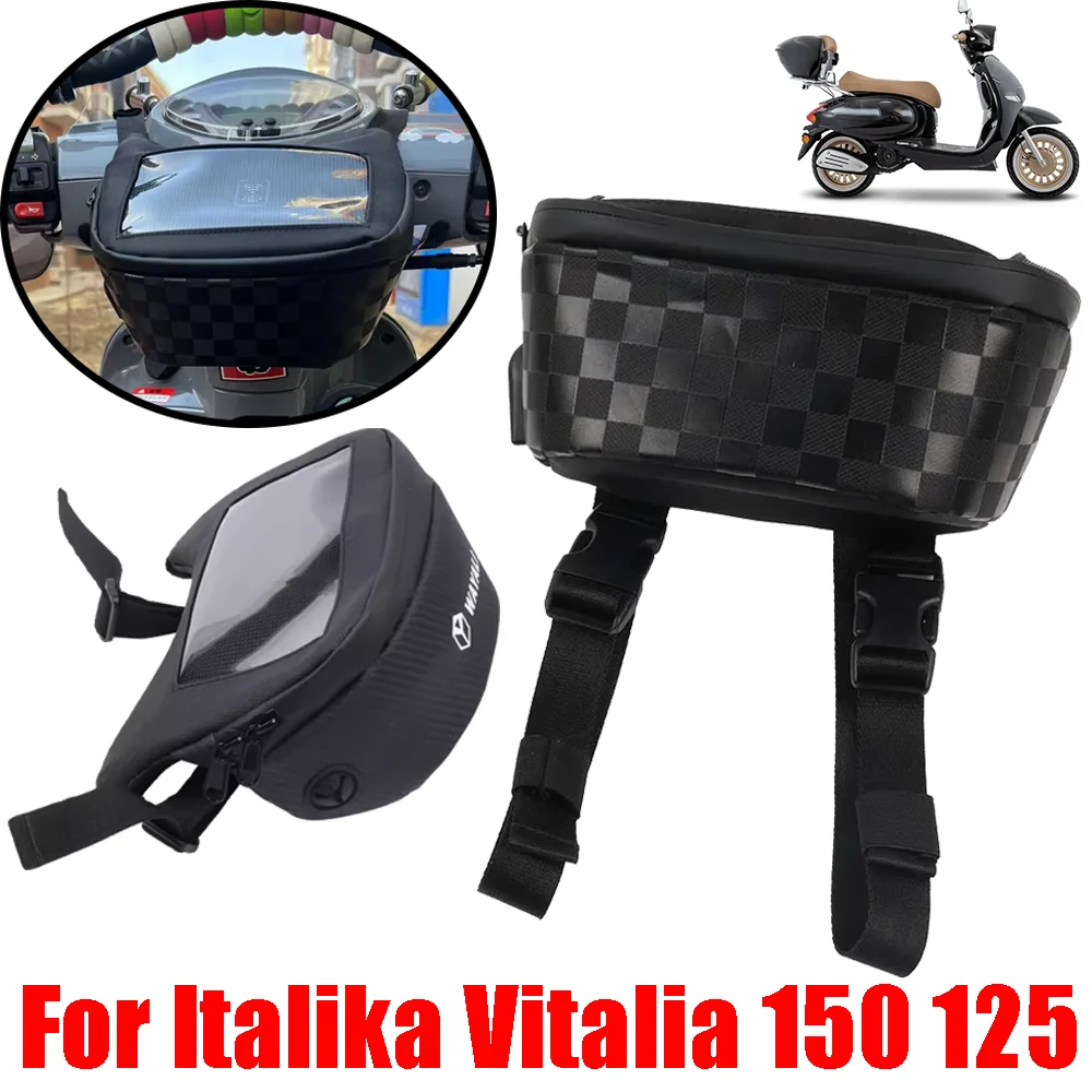 

Новые аксессуары для мотоциклов, сумка на руль, сумка для хранения инструментов, рюкзак с GPS-навигацией, поясная сумка для Italika Vitalia 150 125.
