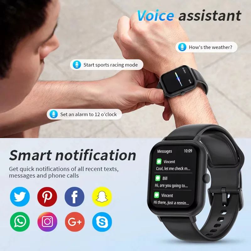 G.L Wear 2025 New Smart Watch 1.83" HD Screen Multiple Sports Modes Bluetooth Call Sports Health Smartwatch Men Women image 4