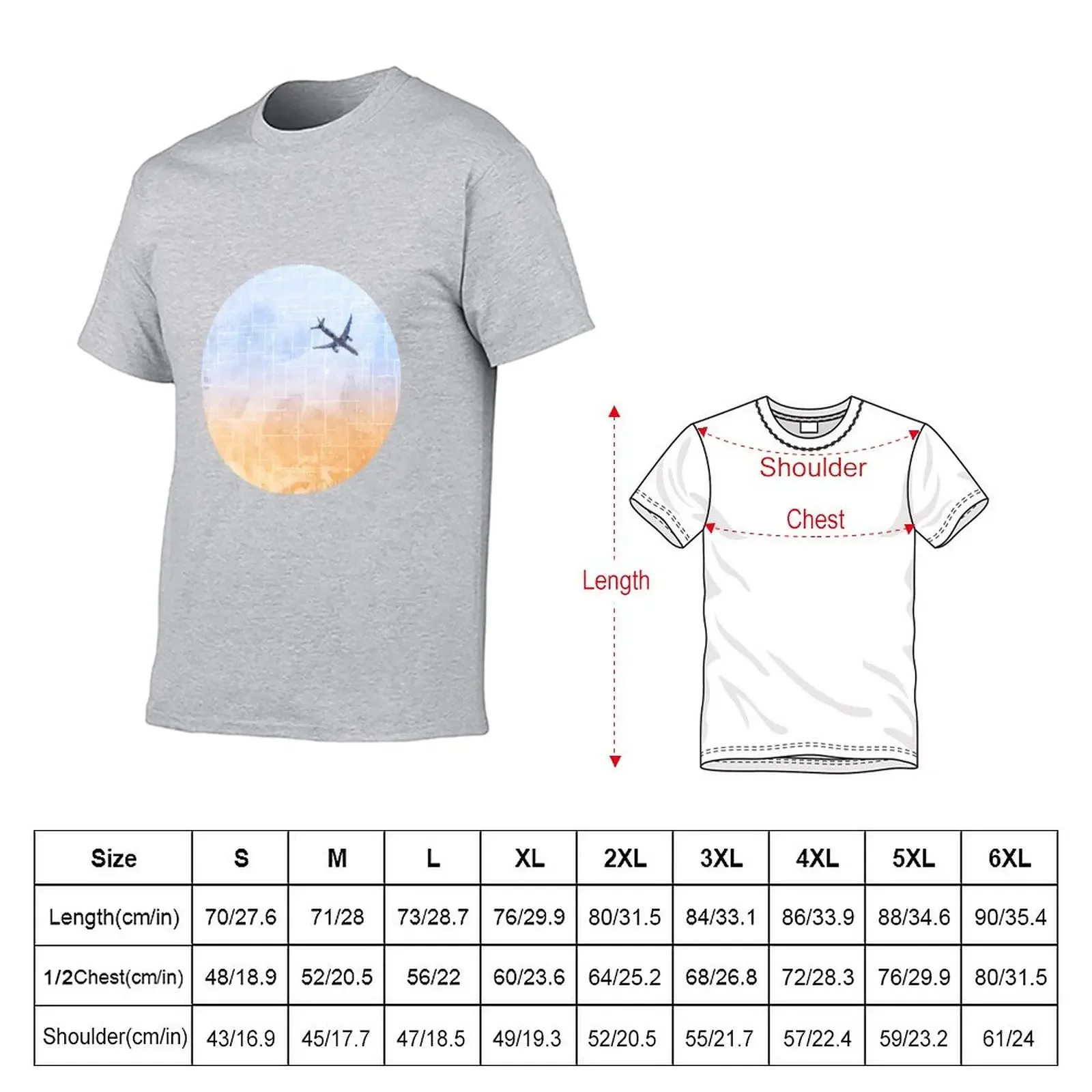 Flight Path T-Shirt anime vintage clothes cute tops heavy weight t shirts for men