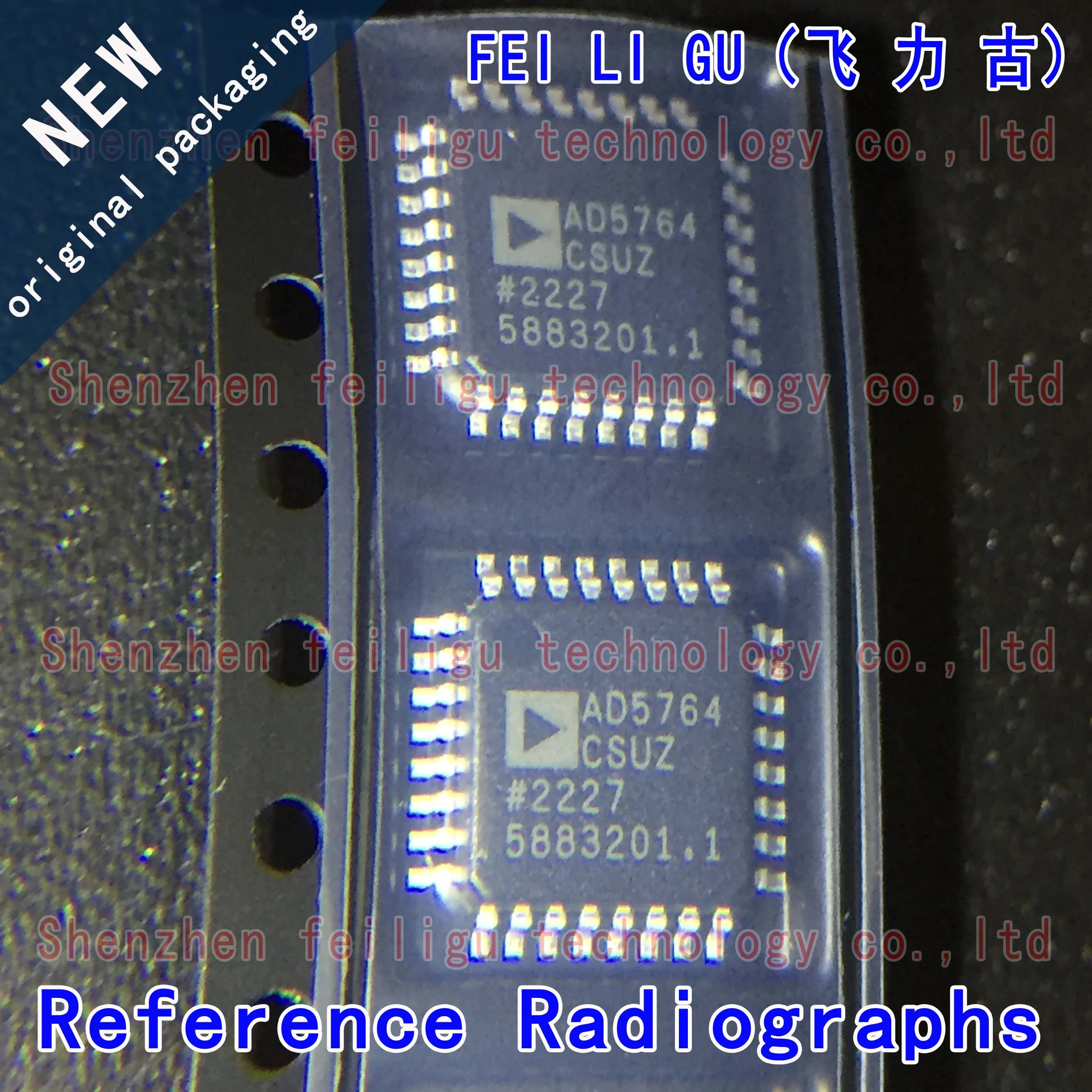 1 ~ 10 Stuks 100% Nieuwe Originele AD5764CSUZ-REEL7 Ad5764csuz Ad5764csu Ad5764 Pakket Tfqp32 16-Bit Dac Chip Elektronica