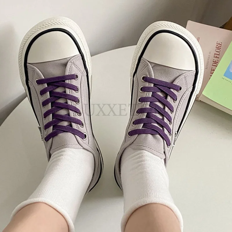 Women Pattern Canvas Sneakers Woman Casual Shoes Girls Men Sneakers Ladies Shoes Flat Lace-Up Zapatillas Mujer Chaussure Femme