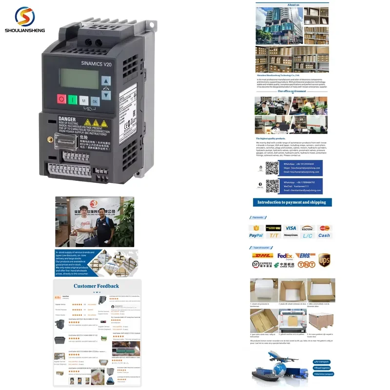 High Quality Industrial Automation Plc Pac Dedicated Controllers with 6SL3210-5BB15-5UV1 Plc Logic Programming Controller