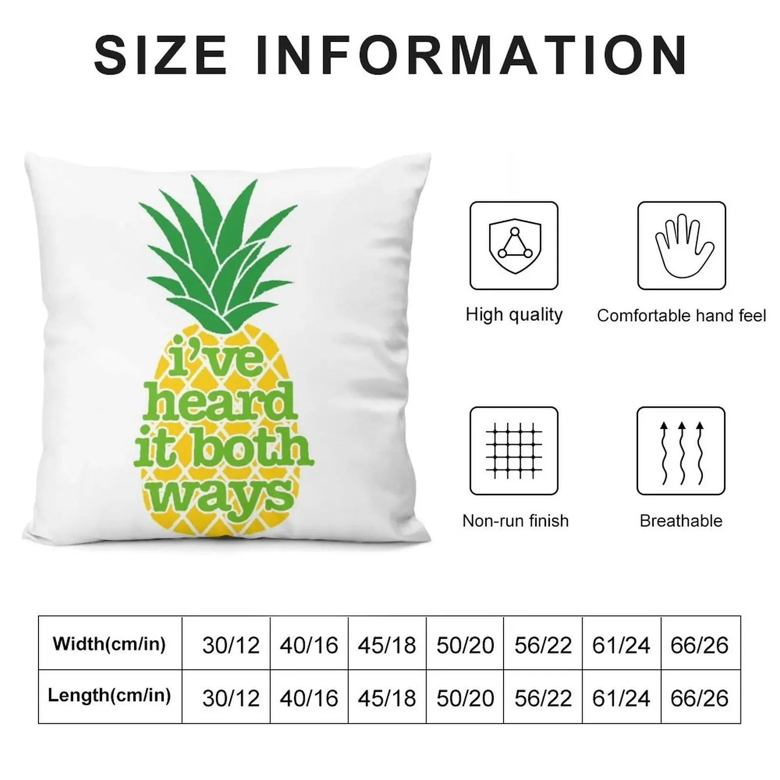 Psych- I've Heard It Both Ways Throw Pillow Decorative Pillow Covers For Sofa anime girl Cusions Cover Sofa Covers pillow