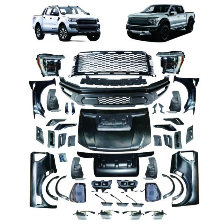 2012-2021 For Ranger Upgrade Kit 4x4 Conversion Body for T6 T7 T8 upgrade to F150 2023 Pickup Truck Model Ranger Body Kits