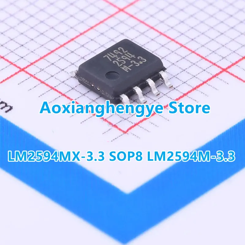 1PCS LM2594MX-3.3 LM2594M-3.3 SOP8 SIMPLE SWITCHER Power Converter 150-kHz 0.5-A Step-Down Voltage Regulator