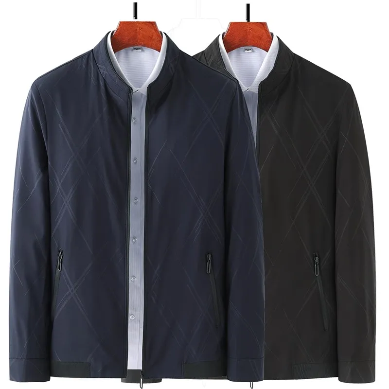 

Men's Casual Thin Jacket Winter Clothes Fleece Lined Outerwear Middle-Aged And Elderly Thickened Warm Business Gentleman Style