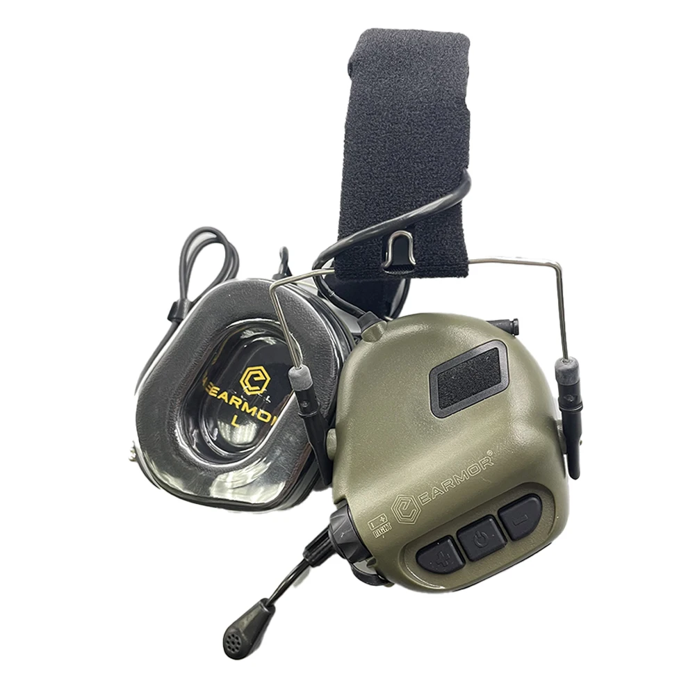 EARMOR M32 MOD4 Tactical Headset Hunting & Shooting Earmuffs with Microphone, Sound Amplification