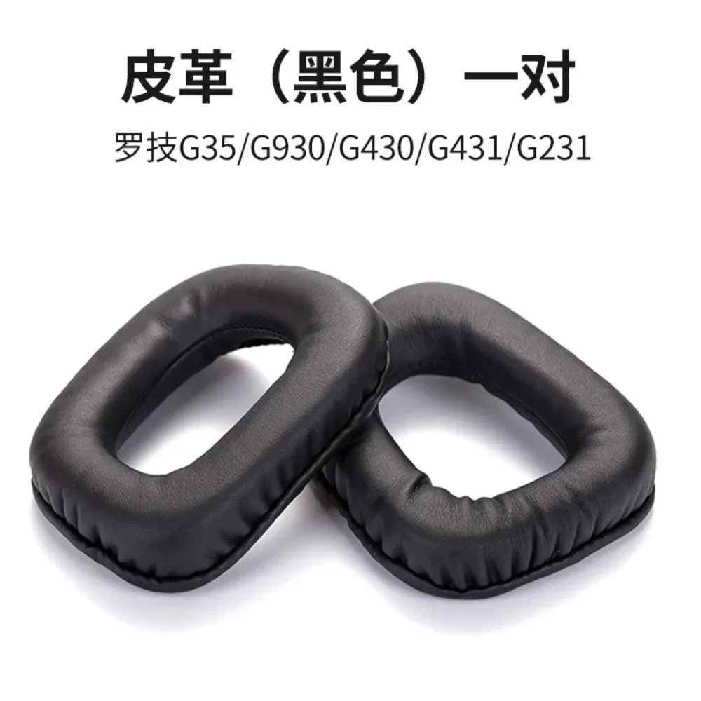 Cuscinetti auricolari in rete di cuoio proteico di ricambio per Logitech G930 G432 G431 G430 G332 G331 G231 G35 F450 Auricolare