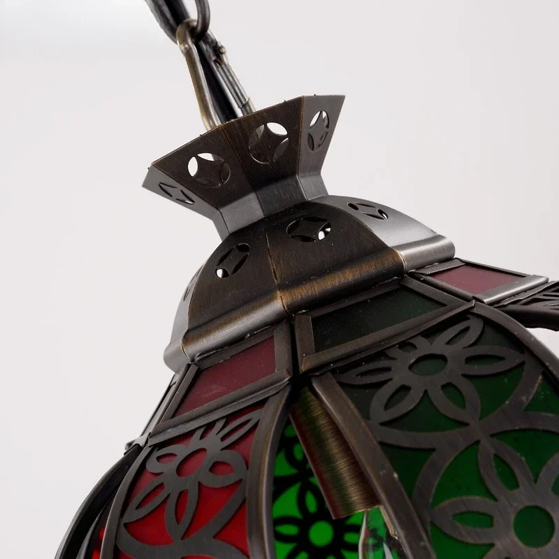 Arab style retro all-copper lamp, European living room lamp, American copper lamp