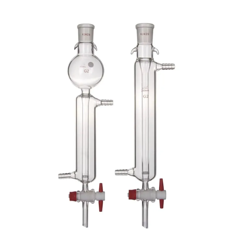 

Jacketed chromatography column double-layer sand core chromatography column filter circulating water jacket PTFE piston