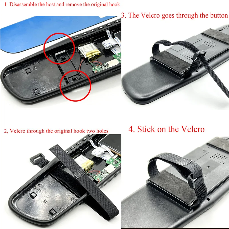 Rearview mirror tachograph with mounting accessories  for Most Of Toyota Ford Nissan Marzda Buick Gentex Rearview mirror harness