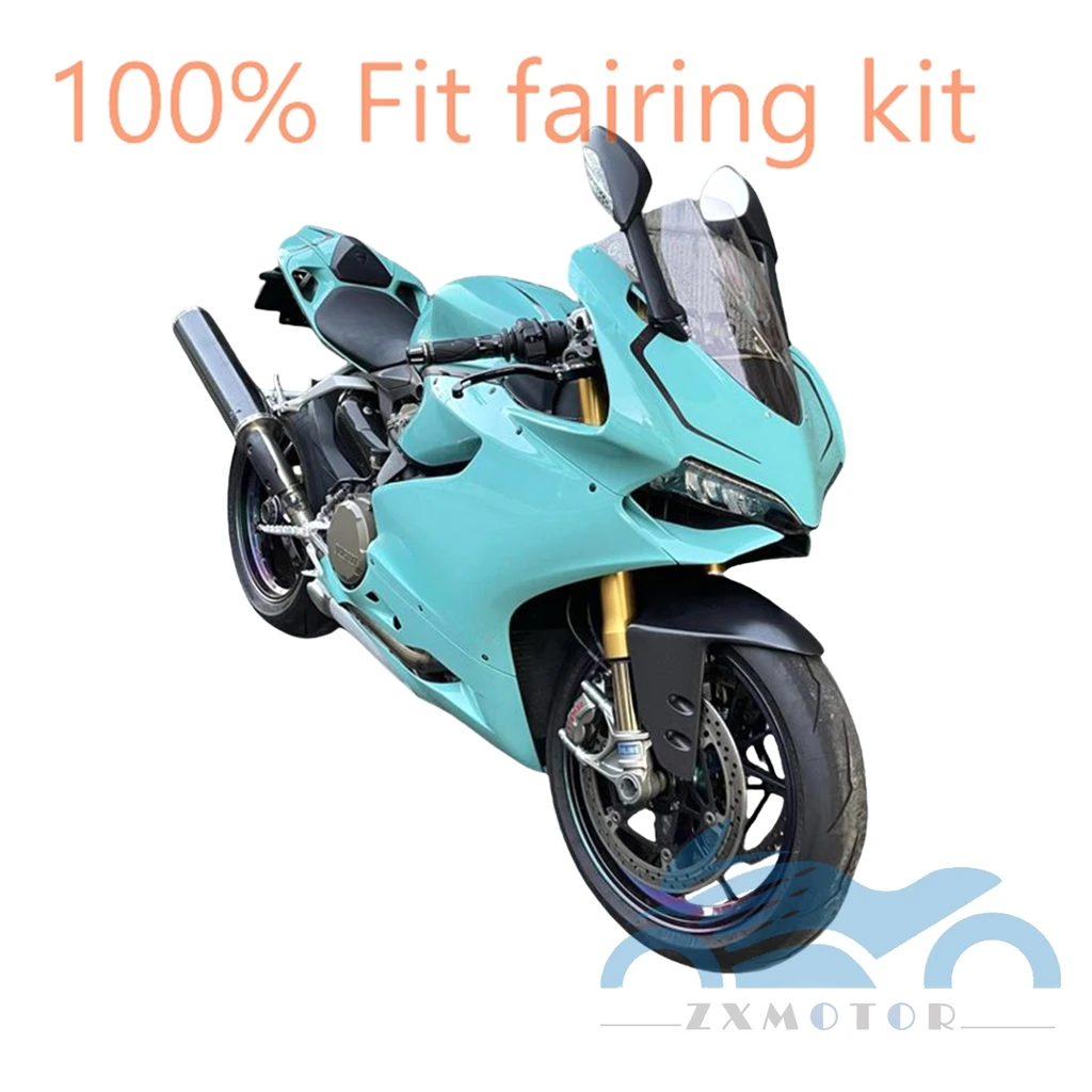 High Quality Abs Injection Mold Bodywork Set cerulean Fairing Kit Fit For Ducati 899 1199 2012 2013 2014 Motorcycle Accessories