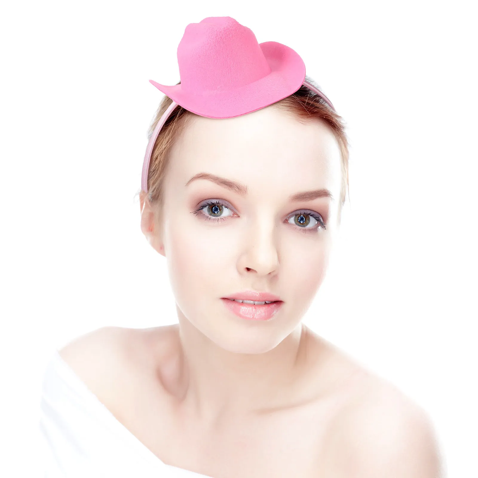 

Mini Cowgirl Hat Headband Cute Elastic Cowboy Hat Hairband Party Dress Up Carnival Cosplay Headbands Cowboy Headband Women