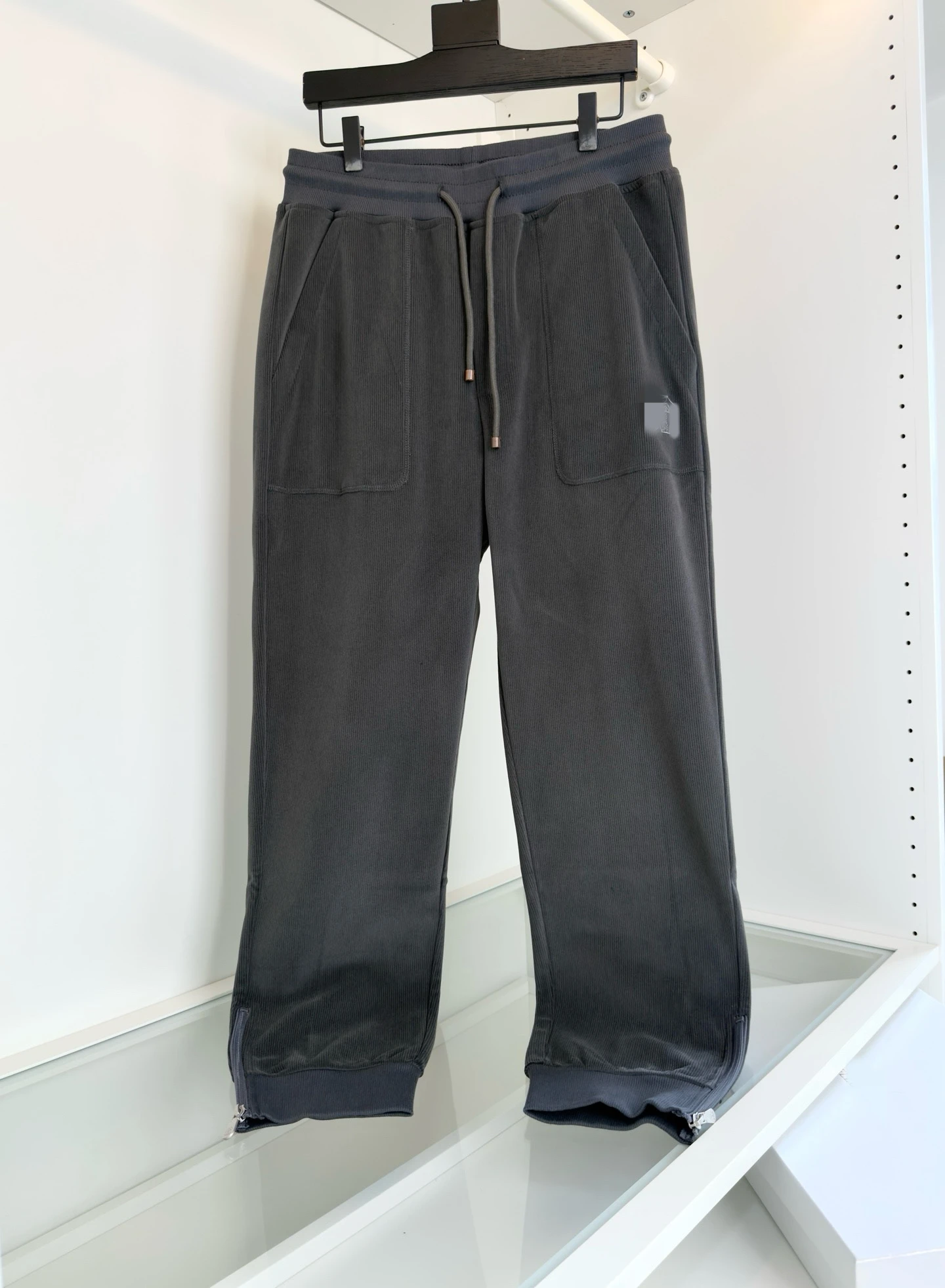 

High-End Men's Corduroy Elastic Waist Busin Casual Sweatpants Versatile Warm Comfortable Simple Fit Straight Leg Pants