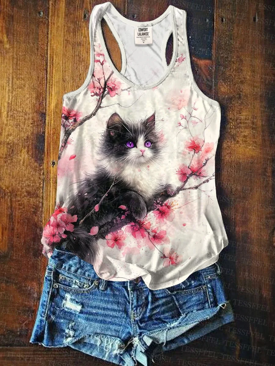 

NewFashion Colorful Graffiti Flower Gradient Hippie Vintage Retro Harajuku 3DPrint Women's Racerback Tank Top Vest Sleeveless 1