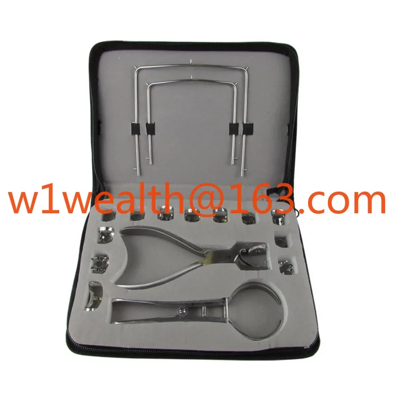 Hot Sale 12-Piece German Stainless Steel Reusable Dental Rubber Dam Kit Manual Dentistry Procedure CE Certified Rubber Dam Kit