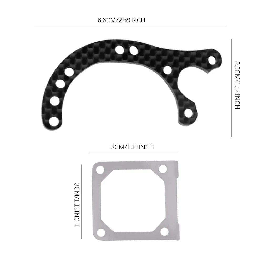 Wspornik montażowy radiatora silnika z włókna węglowego do Tamiya XV01 XV-01 1/10 RC Car Upgrade Parts Akcesoria