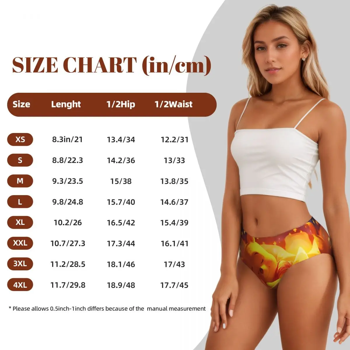 Custom Women's Winnie Pooh Teddy Bear Sleep Panties Underwear Female Comfort Cartoon Briefs Underpants