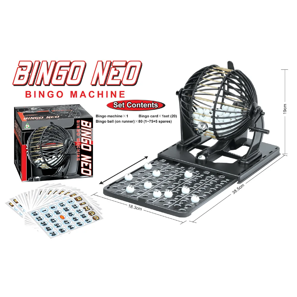 Bingo Lottery Machine Cage Lottery for Bingo Game Set Adult Family Large Party Entertainment Tabletop Board Game Sweepstakes