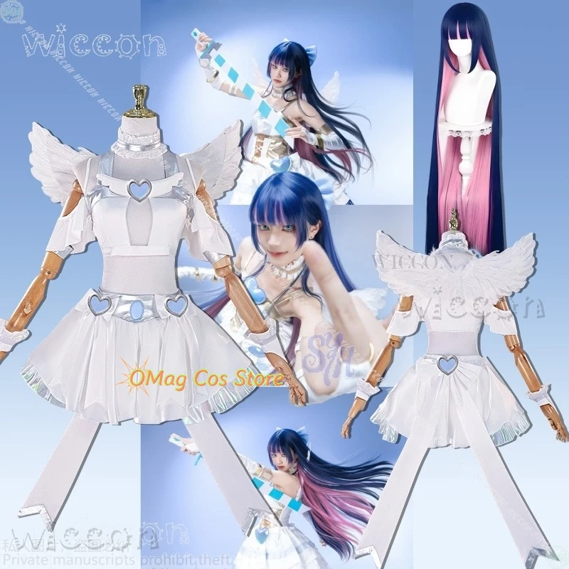 

Disfraz Хэллоуин аниме трусики и чулки с подвязками косплей чулок синее сердце мини-костюм Mujer niña