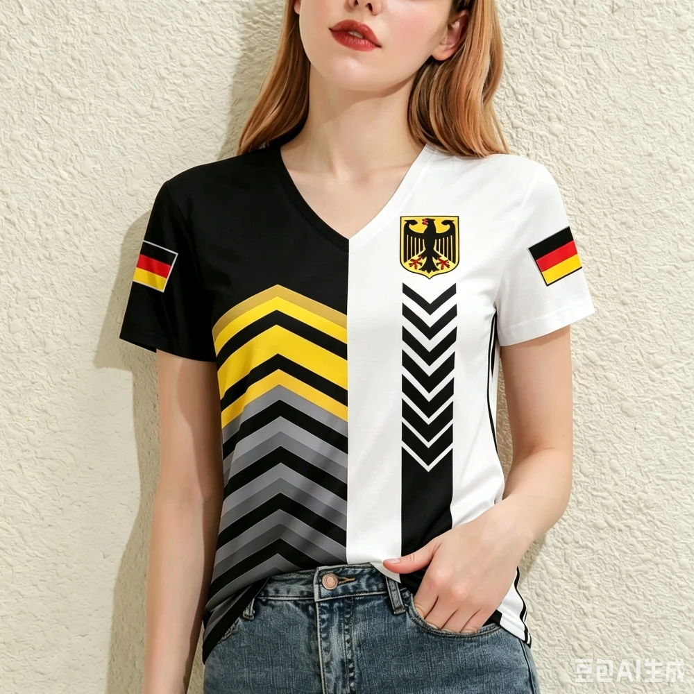 Street Fashion Germany - T-shirt da donna con stampa 3D