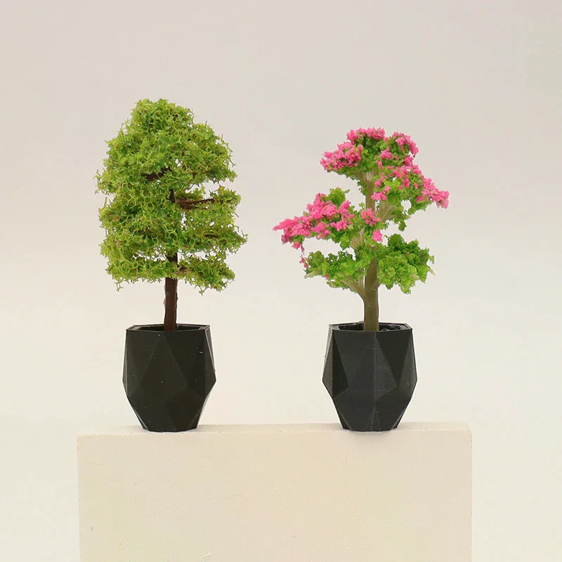 Simulación de casa de muñecas, planta en maceta, modelo de casa de muñecas, Mini decoración del hogar, casa de muñecas, Micro adornos de paisaje de jardín, 1/12